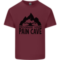Swimming Pain Cave Swimmer Swim Mens Cotton T-Shirt Tee Top Maroon