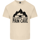 Swimming Pain Cave Swimmer Swim Mens Cotton T-Shirt Tee Top Natural