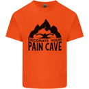 Swimming Pain Cave Swimmer Swim Mens Cotton T-Shirt Tee Top Orange