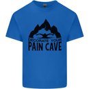Swimming Pain Cave Swimmer Swim Mens Cotton T-Shirt Tee Top Royal Blue