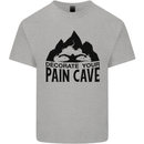 Swimming Pain Cave Swimmer Swim Mens Cotton T-Shirt Tee Top Sports Grey