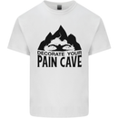 Swimming Pain Cave Swimmer Swim Mens Cotton T-Shirt Tee Top White