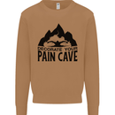 Swimming Pain Cave Swimmer Swim Mens Sweatshirt Jumper Caramel Latte