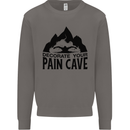 Swimming Pain Cave Swimmer Swim Mens Sweatshirt Jumper Charcoal