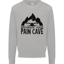 Swimming Pain Cave Swimmer Swim Mens Sweatshirt Jumper Sports Grey
