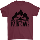 Swimming Pain Cave Swimmer Swim Mens T-Shirt 100% Cotton Maroon
