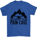 Swimming Pain Cave Swimmer Swim Mens T-Shirt 100% Cotton Royal Blue