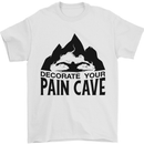 Swimming Pain Cave Swimmer Swim Mens T-Shirt 100% Cotton White