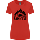 Swimming Pain Cave Swimmer Swim Womens Wider Cut T-Shirt Red