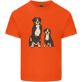 Swiss Mountain Dog & Puppy Sennenhund Kids T-Shirt Childrens Orange