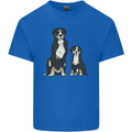 Swiss Mountain Dog & Puppy Sennenhund Kids T-Shirt Childrens Royal Blue