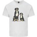 Swiss Mountain Dog & Puppy Sennenhund Kids T-Shirt Childrens White