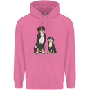 Swiss Mountain Dog & Puppy Sennenhund Mens 80% Cotton Hoodie Azelea