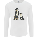 Swiss Mountain Dog & Puppy Sennenhund Mens Long Sleeve T-Shirt White