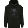 Symbol of Death Gothic Goth Heavy Metal Music Mens 80% Cotton Hoodie Black