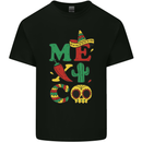 Symbols of Mexico Mens Cotton T-Shirt Tee Top Black