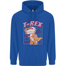 T-Rex Anatomy Dinosaur Mens 80% Cotton Hoodie Royal Blue