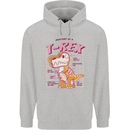 T-Rex Anatomy Dinosaur Mens 80% Cotton Hoodie Sports Grey