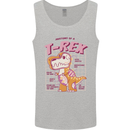 T-Rex Anatomy Dinosaur Mens Vest Tank Top Sports Grey