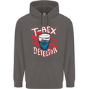 T-Rex Detector Funny Dinosaur Mens 80% Cotton Hoodie Charcoal