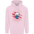 T-Rex Detector Funny Dinosaur Mens 80% Cotton Hoodie Light Pink