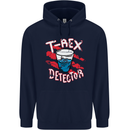 T-Rex Detector Funny Dinosaur Mens 80% Cotton Hoodie Navy Blue