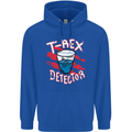 T-Rex Detector Funny Dinosaur Mens 80% Cotton Hoodie Royal Blue