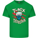 T-Rex Detector Funny Dinosaur Mens Cotton T-Shirt Tee Top Irish Green