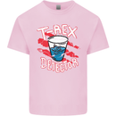 T-Rex Detector Funny Dinosaur Mens Cotton T-Shirt Tee Top Light Pink
