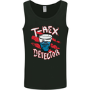 T-Rex Detector Funny Dinosaur Mens Vest Tank Top Black