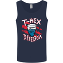 T-Rex Detector Funny Dinosaur Mens Vest Tank Top Navy Blue