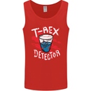 T-Rex Detector Funny Dinosaur Mens Vest Tank Top Red