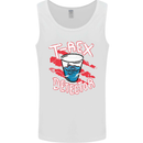 T-Rex Detector Funny Dinosaur Mens Vest Tank Top White