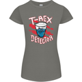 T-Rex Detector Funny Dinosaur Womens Petite Cut T-Shirt Charcoal