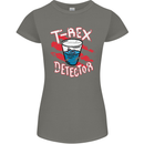T-Rex Detector Funny Dinosaur Womens Petite Cut T-Shirt Charcoal
