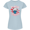 T-Rex Detector Funny Dinosaur Womens Petite Cut T-Shirt Light Blue