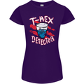 T-Rex Detector Funny Dinosaur Womens Petite Cut T-Shirt Purple