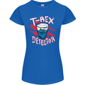 T-Rex Detector Funny Dinosaur Womens Petite Cut T-Shirt Royal Blue