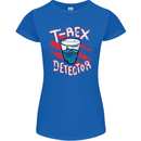 T-Rex Detector Funny Dinosaur Womens Petite Cut T-Shirt Royal Blue