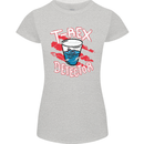 T-Rex Detector Funny Dinosaur Womens Petite Cut T-Shirt Sports Grey