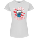 T-Rex Detector Funny Dinosaur Womens Petite Cut T-Shirt White