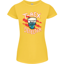T-Rex Detector Funny Dinosaur Womens Petite Cut T-Shirt Yellow