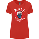 T-Rex Detector Funny Dinosaur Womens Wider Cut T-Shirt Red