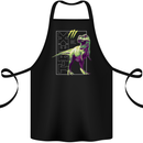 T-Rex Dinosaur Tyrannosaurus Rex Cotton Apron 100% Organic Black