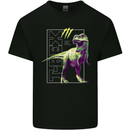 T-Rex Dinosaur Tyrannosaurus Rex Mens Cotton T-Shirt Tee Top Black