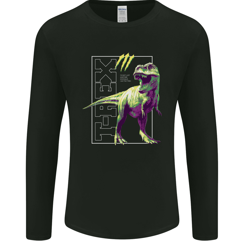 T-Rex Dinosaur Tyrannosaurus Rex Mens Long Sleeve T-Shirt Black