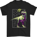T-Rex Dinosaur Tyrannosaurus Rex Mens T-Shirt 100% Cotton Black