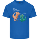T-Rex Eating the Last Unicorn Dinosaur Funny Mens Cotton T-Shirt Tee Top Royal Blue