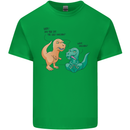 T-Rex Eating the Last Unicorn Funny Dinosaur Mens Cotton T-Shirt Tee Top Irish Green