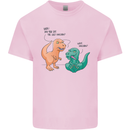 T-Rex Eating the Last Unicorn Funny Dinosaur Mens Cotton T-Shirt Tee Top Light Pink